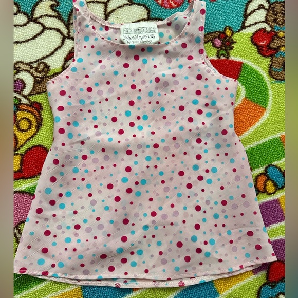 🦞 3/ $10 🦞 Girls 🧒 polka dot tank. - Picture 1 of 6